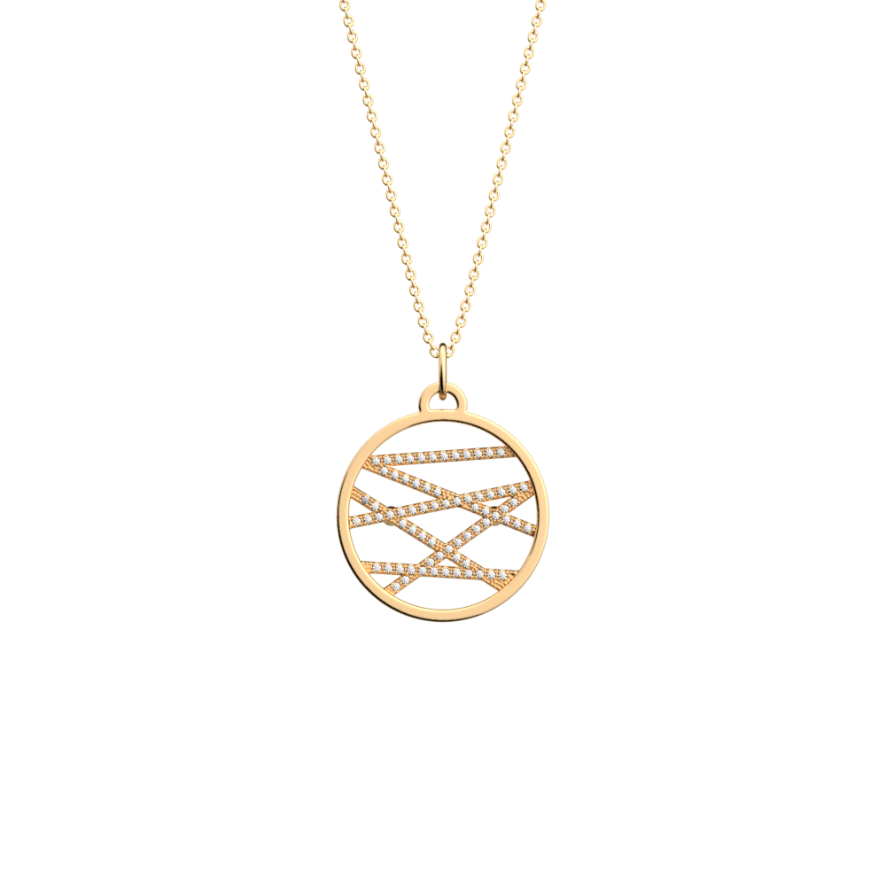 Liens Customizable Interlocking Pendant Necklace