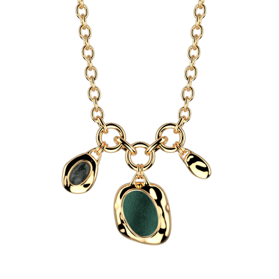 Atelier Custom Medallion Necklace with Leather Disc