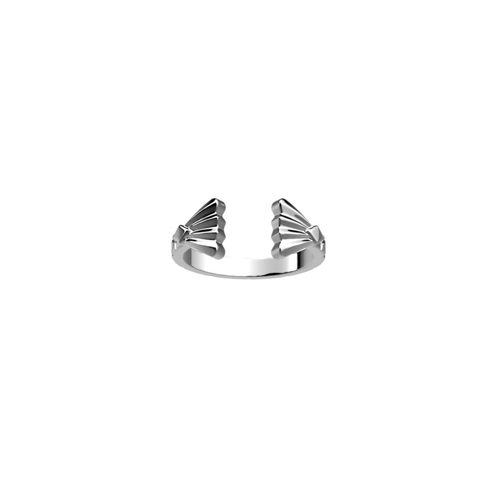 Éventail Customizable Gold-Finish Statement Ring
